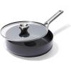 imageOXO Professional 5QT Stock Pot with Lid Hard Anodized Ceramic Nonstick Cookware PFASFree Stainless Steel Handles Induction Suitable Diamond Reinforced Coating Dishwasher and Oven Safe BlackBlack