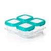 imageOXO Tot Baby Blocks Freezer Storage Containers Teal 4 OzTeal