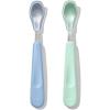 imageOXO Tot Feeding Spoon Set with Soft Silicone  Opal and BlossomOpal and Dusk