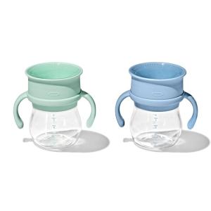 imageOXO Tot Transitions 360 Cup 6 oz with Handles  Opal and Dusk  2 pack