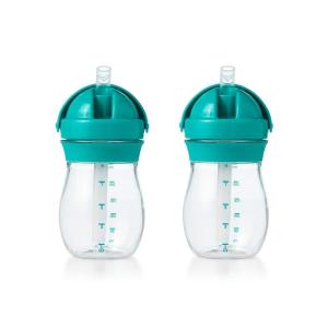 imageOXO Tot Transitions Straw Cup 9 oz  Opal and Dusk  2 packTeal