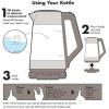 imageOXO Brew Adjustable Temperature Kettle Electric ClearAdjustable Temperature Kettle