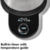 imageOXO Brew Gooseneck Electric Kettle  Hot Water Kettle Pour Over Coffee ampamp Tea Kettle Adjustable Temperature BuiltIn Brew Timer Stainless Steel 1L11 Quarts