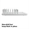 imageOXO Good Grips Compact Dish Rack Biscuit 1334quot x 1038quot x 312quot h for Storage1334 x 1038 x 312 h Pack of 4