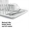 imageOXO Good Grips Compact Dish Rack Biscuit 1334quot x 1038quot x 312quot h for Storage1334 x 1038 x 312 h Pack of 4