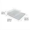 imageOXO Good Grips Compact Dish Rack Biscuit 1334quot x 1038quot x 312quot h for Storage1334 x 1038 x 312 h Pack of 4