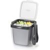 imageOXO Good Grips Double Wall Ice Bucket with Tongs and Garnish TrayGray 737quotL x 85quotW x 75quotH