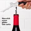 imageOXO SteeL Winged Corkscrew with Removable Foil CutterSilverBlack