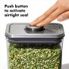 imageOXO Steel POP Coffee Container with Scoop 17 Qt for Coffee Tea and MoreGrey02 QT02 L