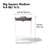 imageOXO Steel POP Coffee Container with Scoop 17 Qt for Coffee Tea and MoreGrey44 QT42 L
