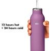 imageOXO Strive 24oz Insulated Water Bottle with Standard Lid  SlateAmethyst
