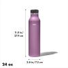 imageOXO Strive 24oz Insulated Water Bottle with Standard Lid  SlateAmethyst