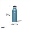 imageOXO Strive 24oz Insulated Water Bottle with Standard Lid  SlateAquamarine