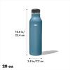 imageOXO Strive 24oz Insulated Water Bottle with Standard Lid  SlateAquamarine