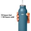 imageOXO Strive 24oz Insulated Water Bottle with Standard Lid  SlateAquamarine