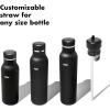 imageOXO Strive 24oz Insulated Water Bottle with Standard Lid  SlateBlack