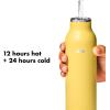 imageOXO Strive 24oz Insulated Water Bottle with Standard Lid  SlateCitrine