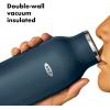 imageOXO Strive 24oz Insulated Water Bottle with Standard Lid  SlateDark Cobalt