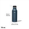 imageOXO Strive 24oz Insulated Water Bottle with Standard Lid  SlateDark Cobalt