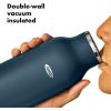 imageOXO Strive 24oz Insulated Water Bottle with Standard Lid  SlateDark Cobalt