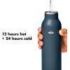 imageOXO Strive 24oz Insulated Water Bottle with Standard Lid  SlateDark Cobalt