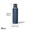 imageOXO Strive 24oz Insulated Water Bottle with Standard Lid  SlateDark Cobalt