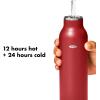 imageOXO Strive 24oz Insulated Water Bottle with Standard Lid  SlateGarnet