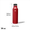 imageOXO Strive 24oz Insulated Water Bottle with Standard Lid  SlateGarnet