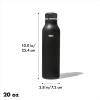 imageOXO Strive 24oz Insulated Water Bottle with Standard Lid  SlateOnyx