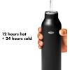 imageOXO Strive 24oz Insulated Water Bottle with Standard Lid  SlateOnyx