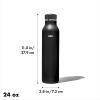 imageOXO Strive 24oz Insulated Water Bottle with Standard Lid  SlateOnyx