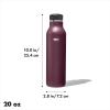 imageOXO Strive 24oz Insulated Water Bottle with Standard Lid  SlatePurple Garnet