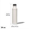 imageOXO Strive 24oz Insulated Water Bottle with Standard Lid  SlateQuartz
