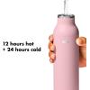 imageOXO Strive 24oz Insulated Water Bottle with Standard Lid  SlateRose Quartz