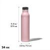 imageOXO Strive 24oz Insulated Water Bottle with Standard Lid  SlateRose Quartz