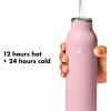 imageOXO Strive 24oz Insulated Water Bottle with Standard Lid  SlateRose Quartz