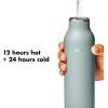 imageOXO Strive 24oz Insulated Water Bottle with Standard Lid  SlateSlate