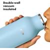 imageOXO Strive 24oz Insulated Water Bottle with Standard Lid  SlateTopaz Blue