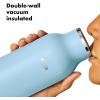 imageOXO Strive 24oz Insulated Water Bottle with Standard Lid  SlateTopaz Blue