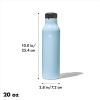 imageOXO Strive 24oz Insulated Water Bottle with Standard Lid  SlateTopaz Blue