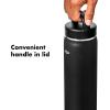 imageOXO Strive 40 oz Insulated Bottle with Handled Lid  Rose QuartzOnyx