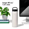 imageOXO Strive 40 oz Insulated Bottle with Handled Lid  Rose QuartzQuartz
