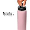 imageOXO Strive 40 oz Insulated Bottle with Handled Lid  Rose QuartzRose Quartz