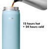 imageOXO Strive 40 oz Insulated Bottle with Handled Lid  Rose QuartzTopaz Blue