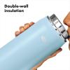 imageOXO Strive 40 oz Insulated Bottle with Handled Lid  Rose QuartzTopaz Blue