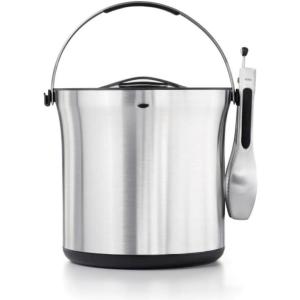 imageOXO 3107300 Steel Ice Bucket and Tongs Set