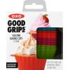 imageOXO Good Grips Silicone Baking Cups Pack of 12 Reusable BPAFree Dishwasher Safe NonStick Food Grade Cupcake Cups Muffin Cups Cupcake Liners Muffin Liners