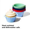 imageOXO Good Grips Silicone Baking Cups Pack of 12 Reusable BPAFree Dishwasher Safe NonStick Food Grade Cupcake Cups Muffin Cups Cupcake Liners Muffin LinersBaking Cups  12