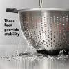 imageOXO Good Grips Stainless Steel 5 qt 47 L Colander5 Qt Stainless Steel Colander