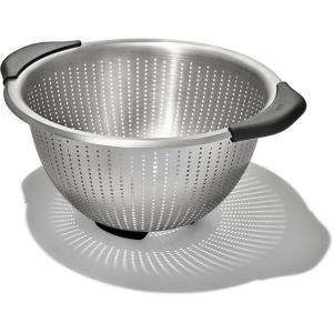imageOXO Good Grips Stainless Steel 5 qt 47 L Colander5 Qt Stainless Steel Colander